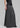 Bailey Long Pleated Skirt - Dark Grey Melange
