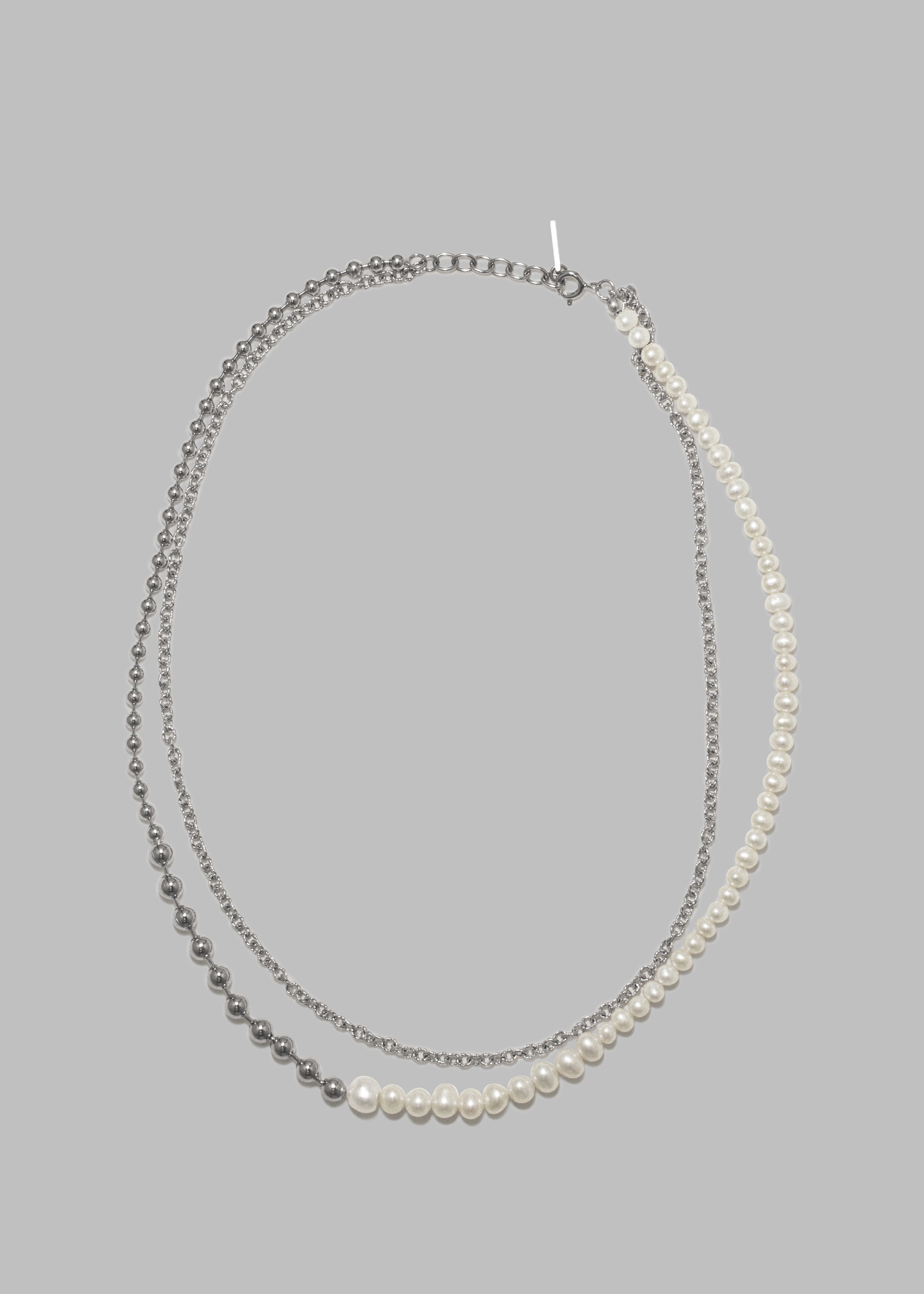 Completedworks Forgotten Seas Necklace - Pearl/Rhodium Plate
