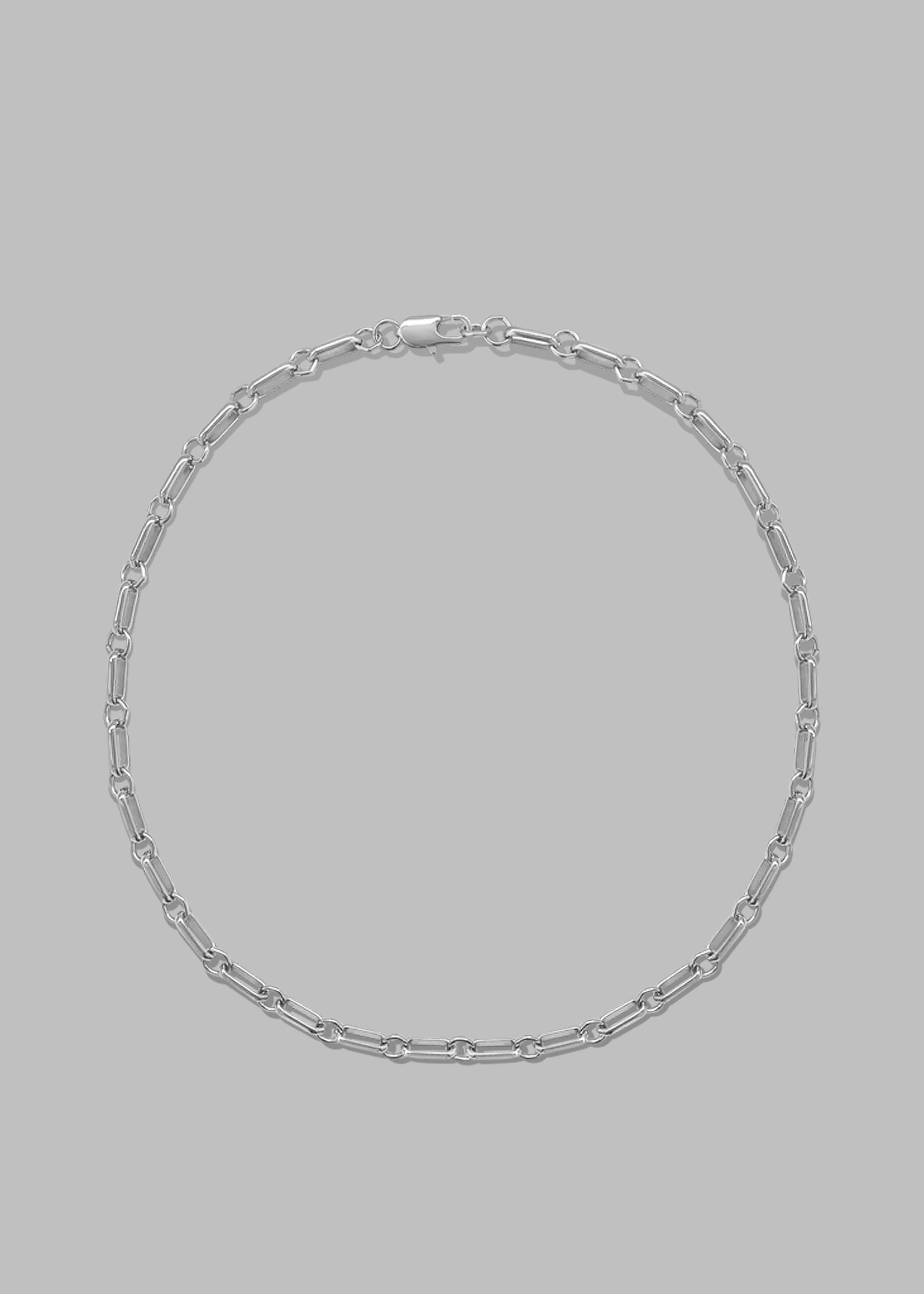 Laura Lombardi Bar Chain Necklace - Silver